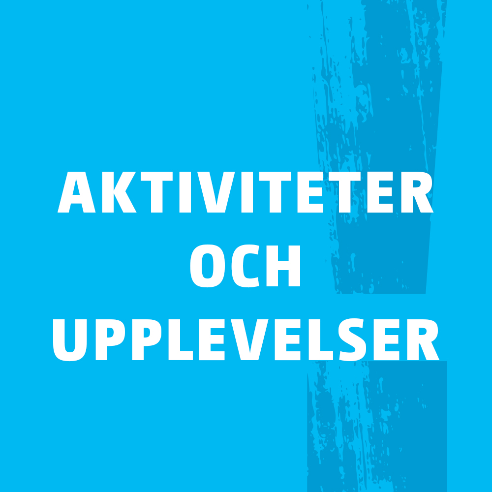 Banner, som leder till sidan Aktiviteter och upplevelser.