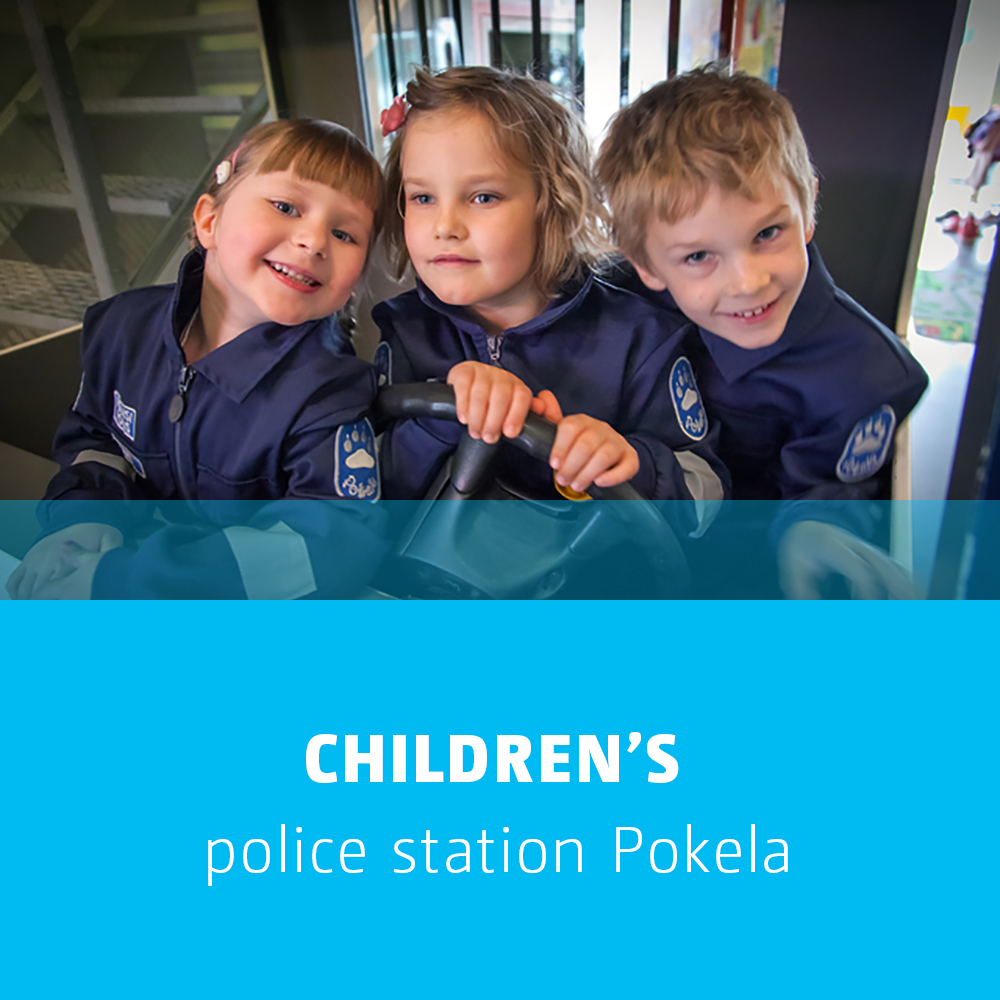 Banner which redirects to the Pokela children's section page.
