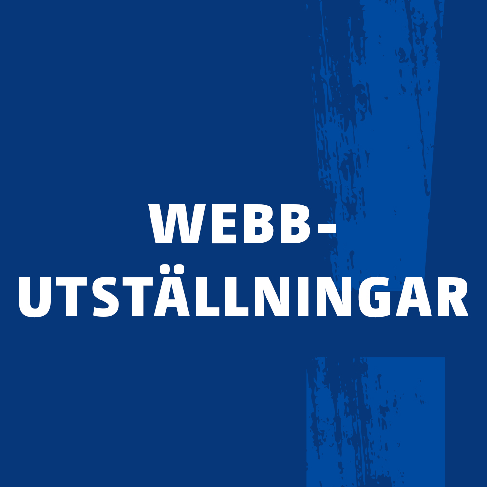 Banner, som leder till sidan Webbutställningar.